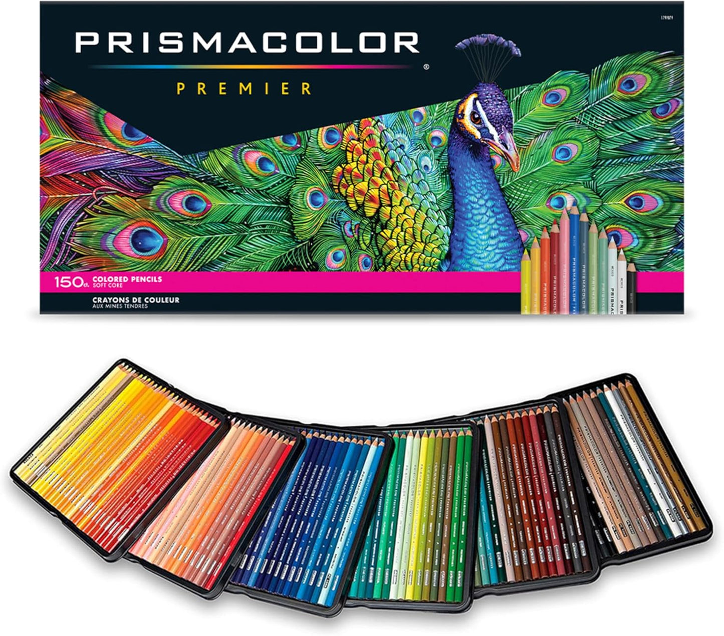 Prismacolor Premier Colored Pencils, Soft Core, 150 Count - Ultra-Smooth, Durable, Vibrant Colors