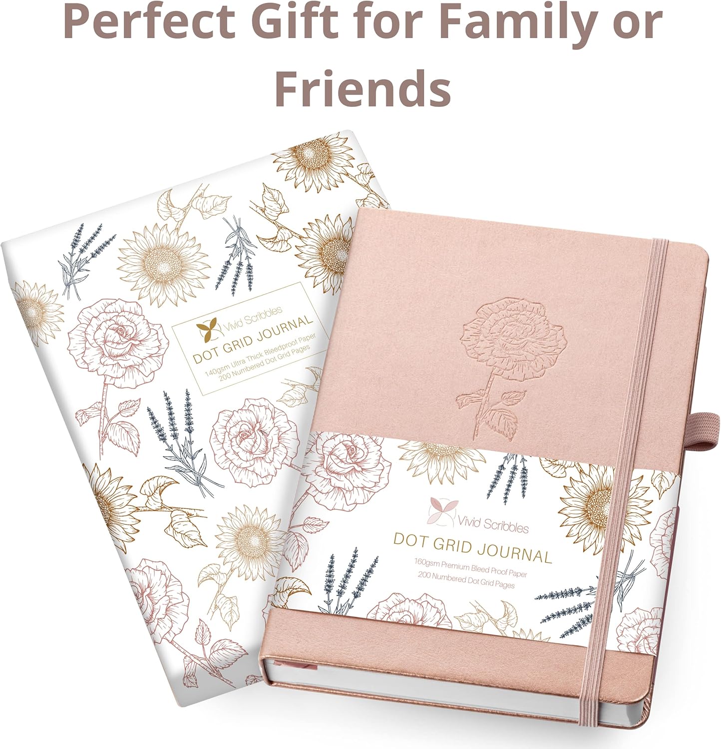 Dotted Journal – A5 Dotted Notebook with Bleedproof 160gsm Paper, Hardcover, Lay-Flat Design – Dot Grid Journal for Writing, Planning, Sketching & More