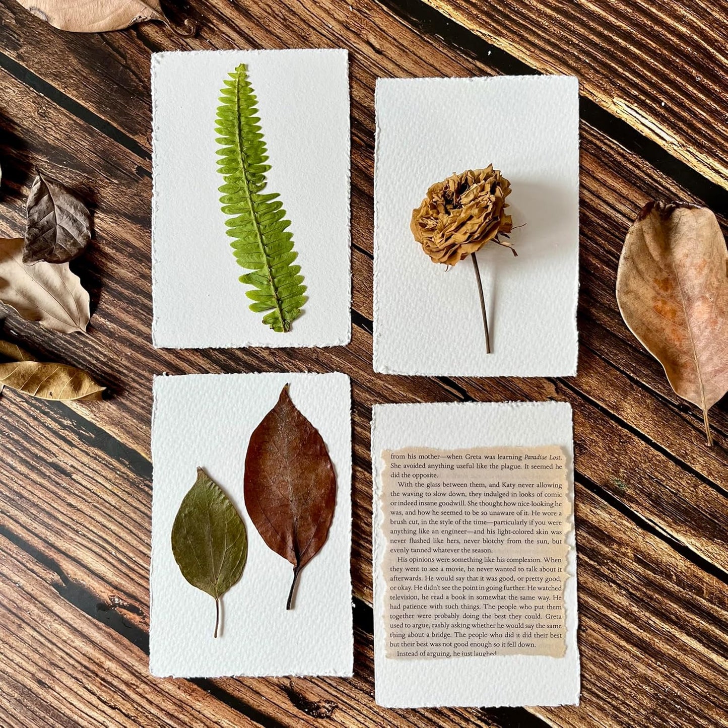 Deckle Edge Watercolor Paper, 100% Cotton, 140 LB, 300 GSM, 4x6”, 30 Sheets Mixed Media Paper for Dry & Wet Technique, Acid Free, tumuarta Blank Cards is Perfect for Greeting Cards & Thank You Notes