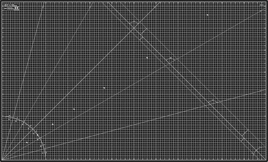 Elan Cutting Mat 36x60 Black & Taupe, Extra Large Self Healing Cutting Mat 36 x 60 Inch, 5-Ply Craft Board Black, Hobby Board for Sewing and Quilting