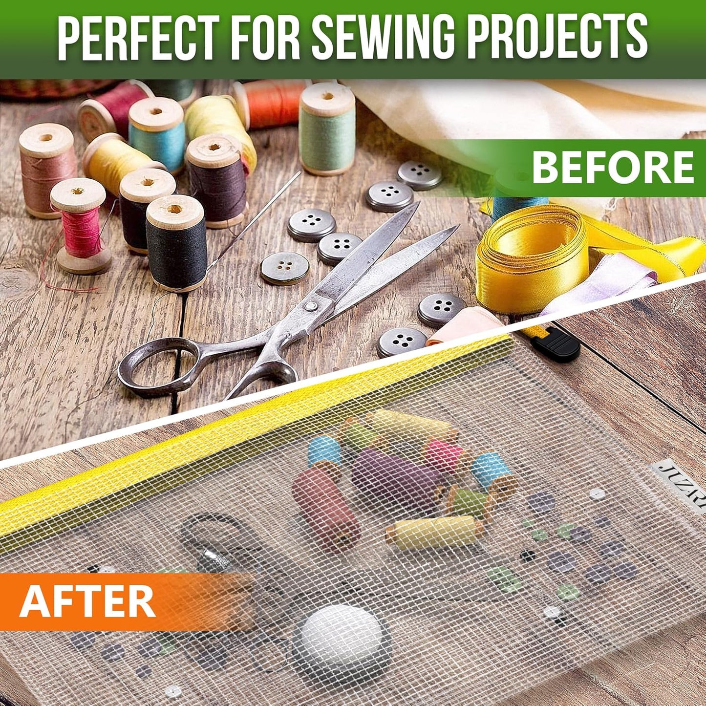 10 Pack Mesh Zipper Pouch Bags A3-12x18 - Plastic Zipper Pouches for Organizing - Board Game Bags - Puzzle Organizer Bag - Large Zippered Pouch Bag - Mesh Pouches with Zippered - Puzzle Storage